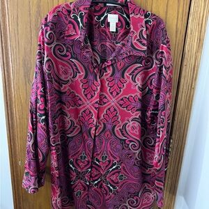 Chicos Paisley Tunic Blouse